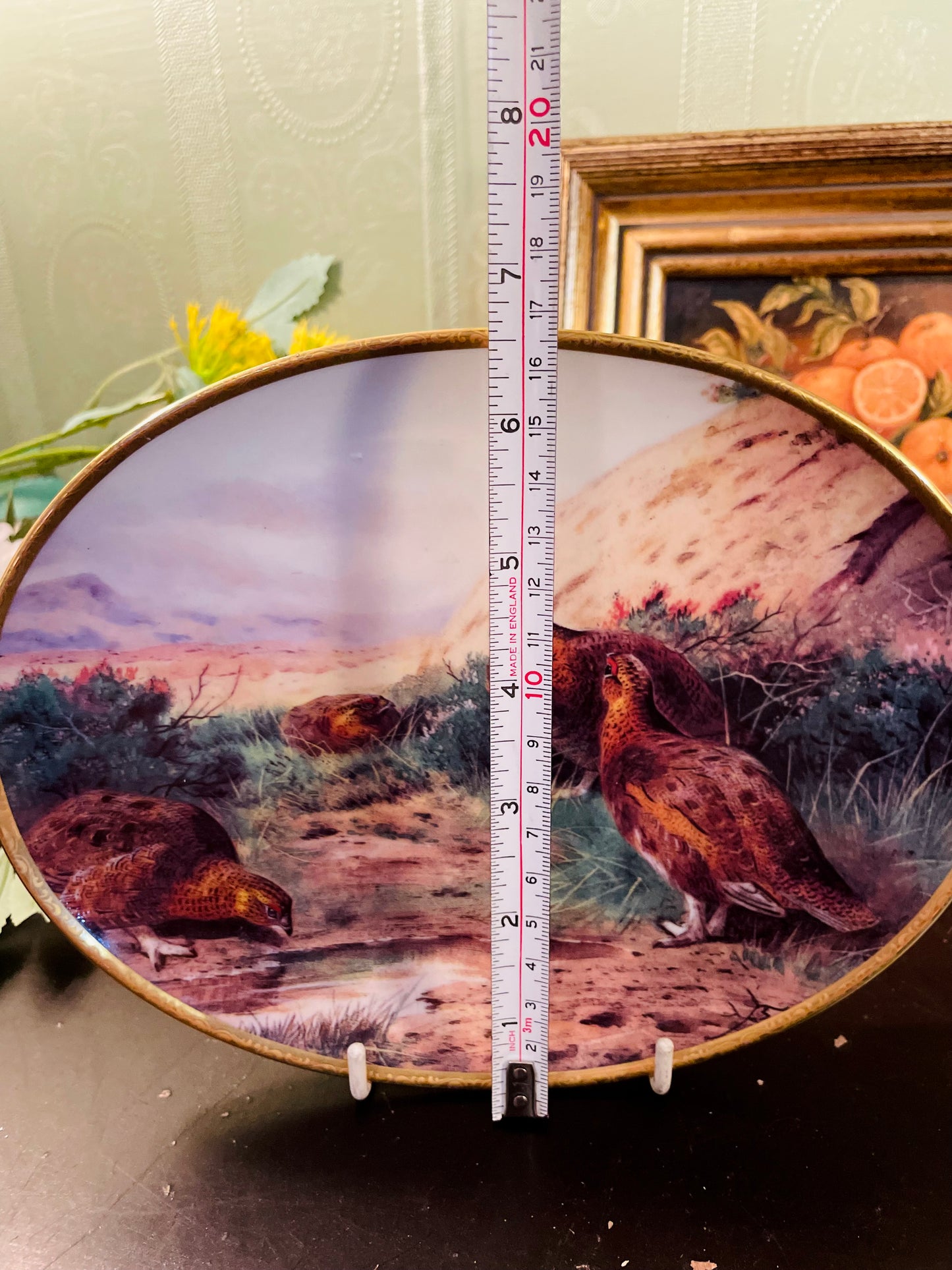 Davenport Red Grouse on the Moors Plate 8 Inch Limited Edition