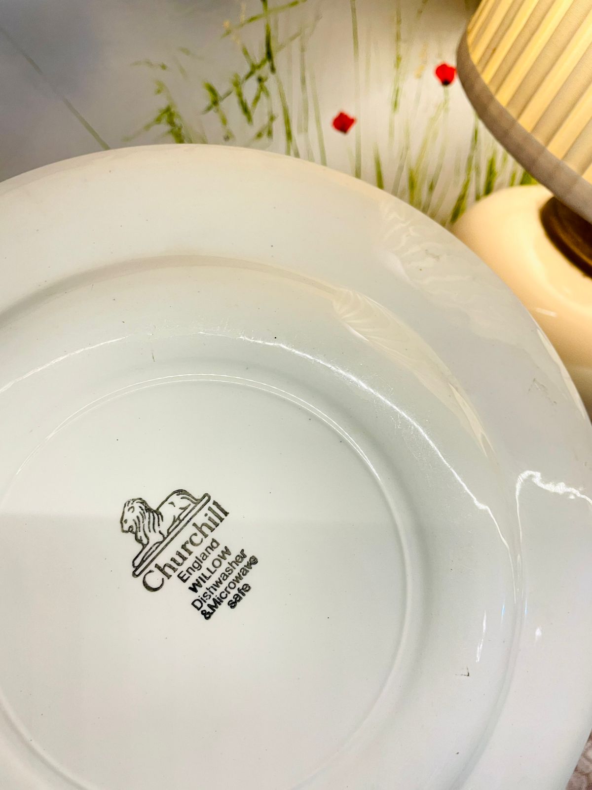 Churchill Willow Blue & White Decor Plate 9.5 Inch