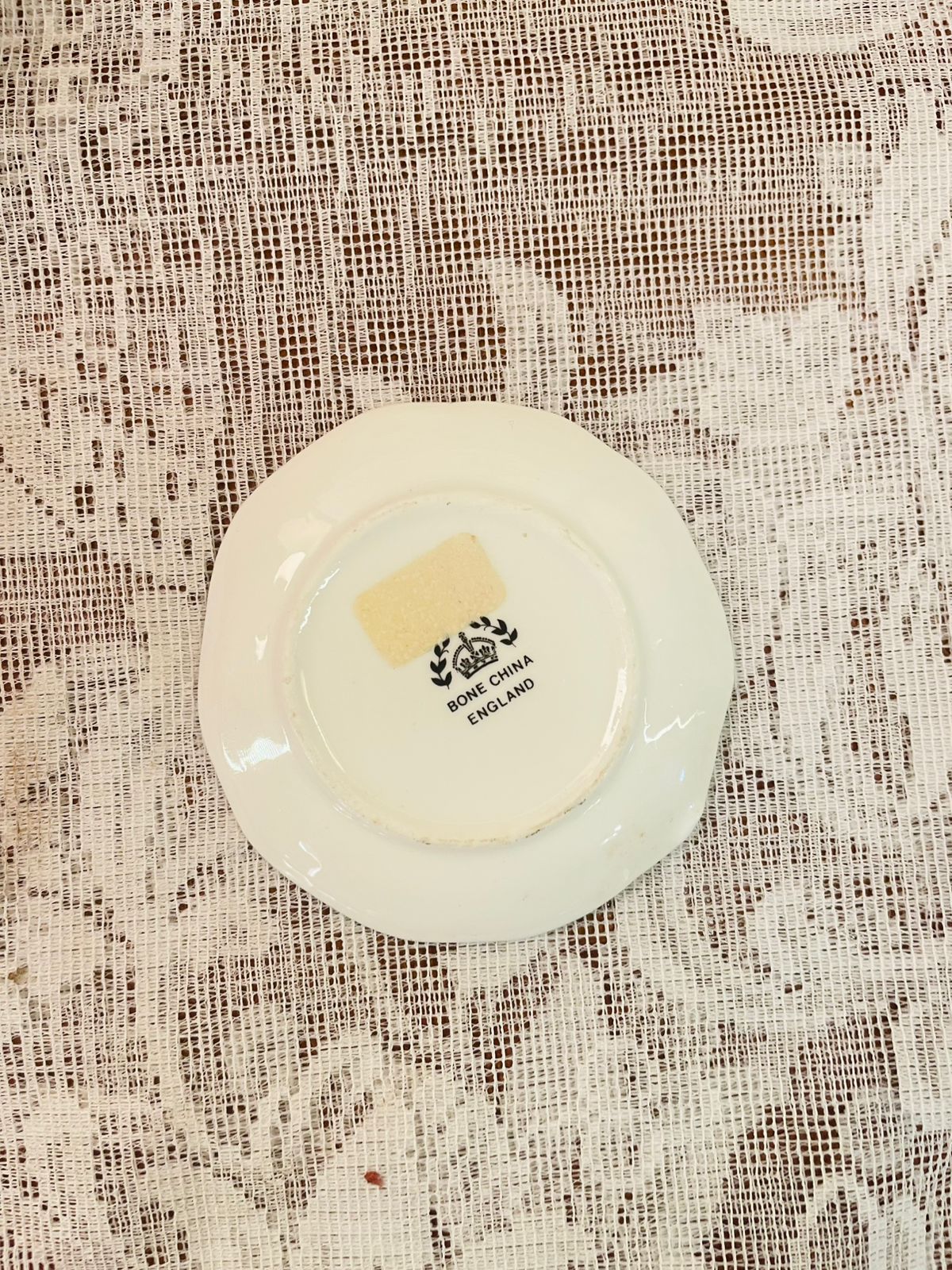 Vintage Bone China Thistle Caernarfon Castle Mini Plate 3 inch