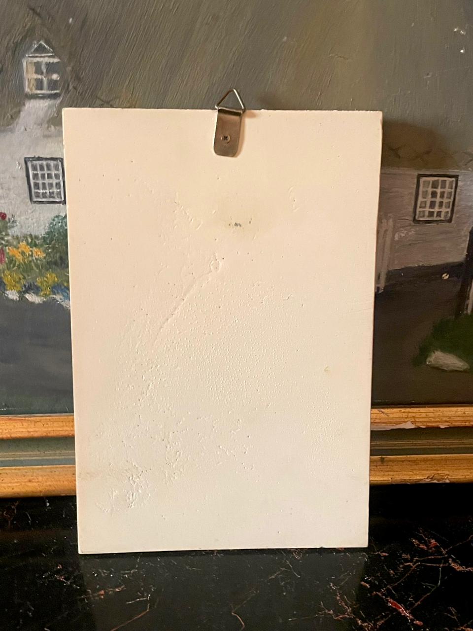 Vintage 3D Floral Wall Plaque – Allium Flower Relief Art (England)