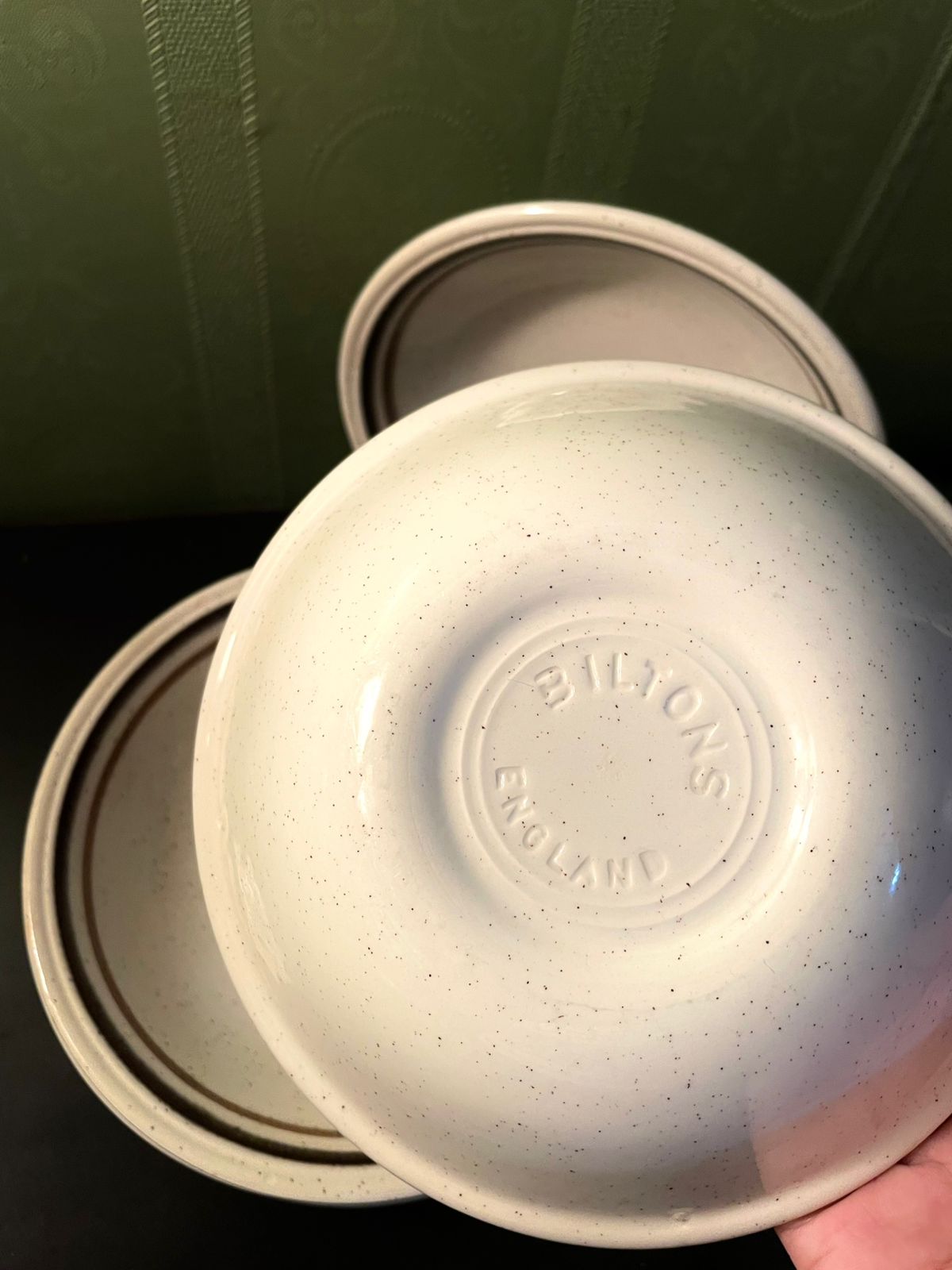 Biltons England Speckled Stoneware Bowls Set of 6