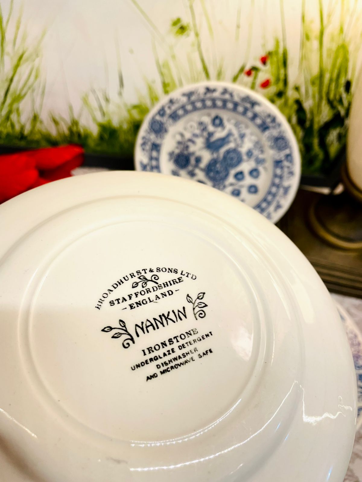 Broadhurst Nankin Blue Quarter Plates