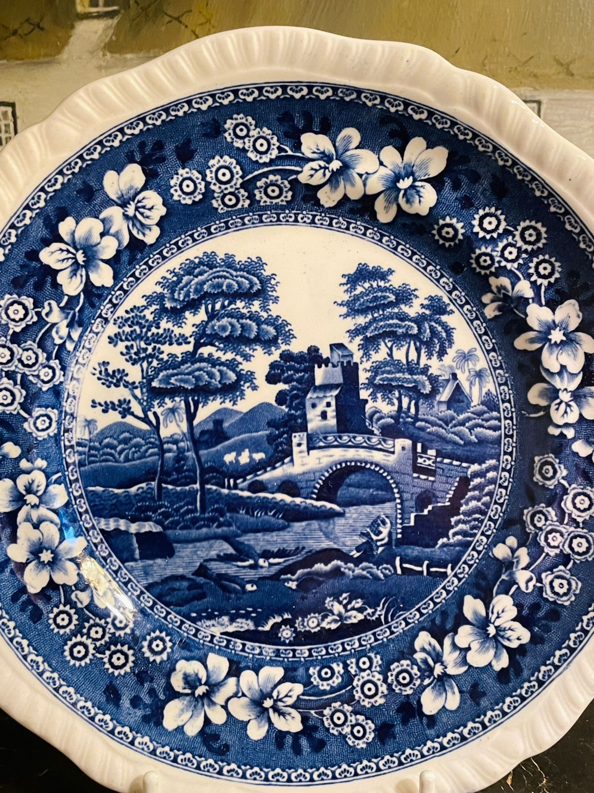 Spode Tower Blue & White Decor Plate – 7" Copeland England Ceramic