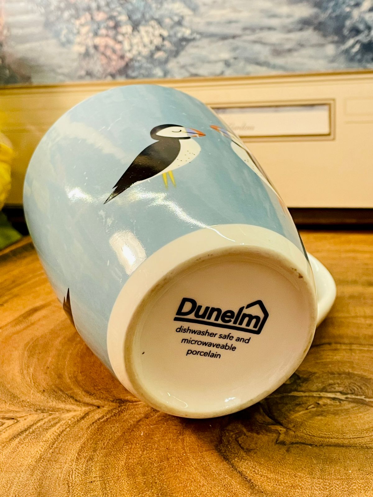 Dunelm Puffin Porcelain Mug | Coastal Bird Coffee Cup