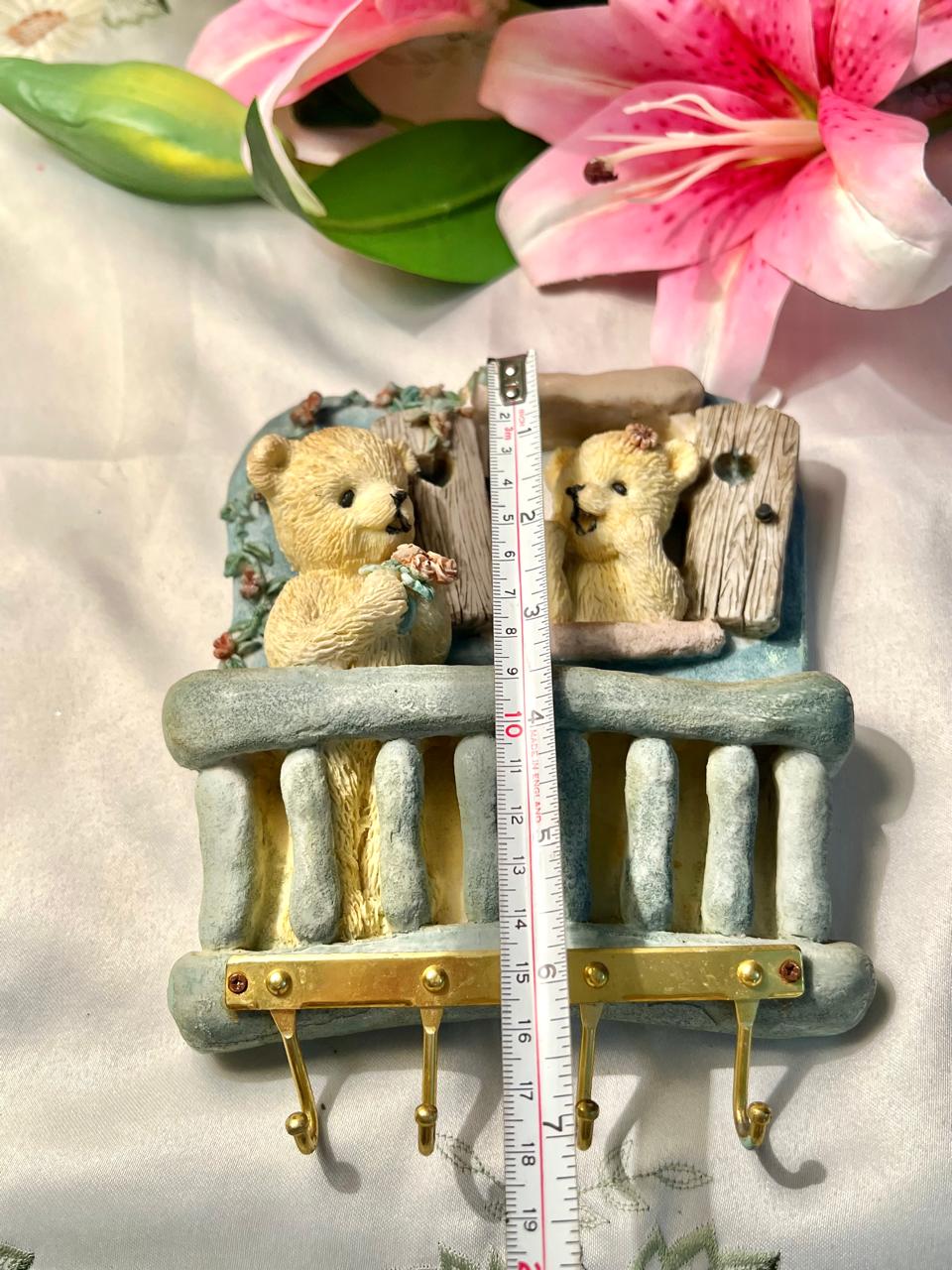 Teddy Bear Wall Hook Rack 7"