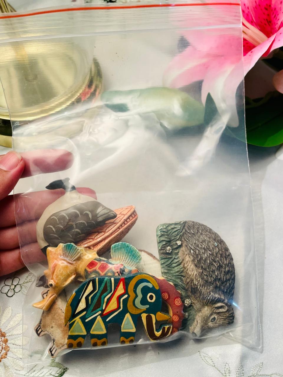 Assorted Animal Magnet Pieces Set of 7