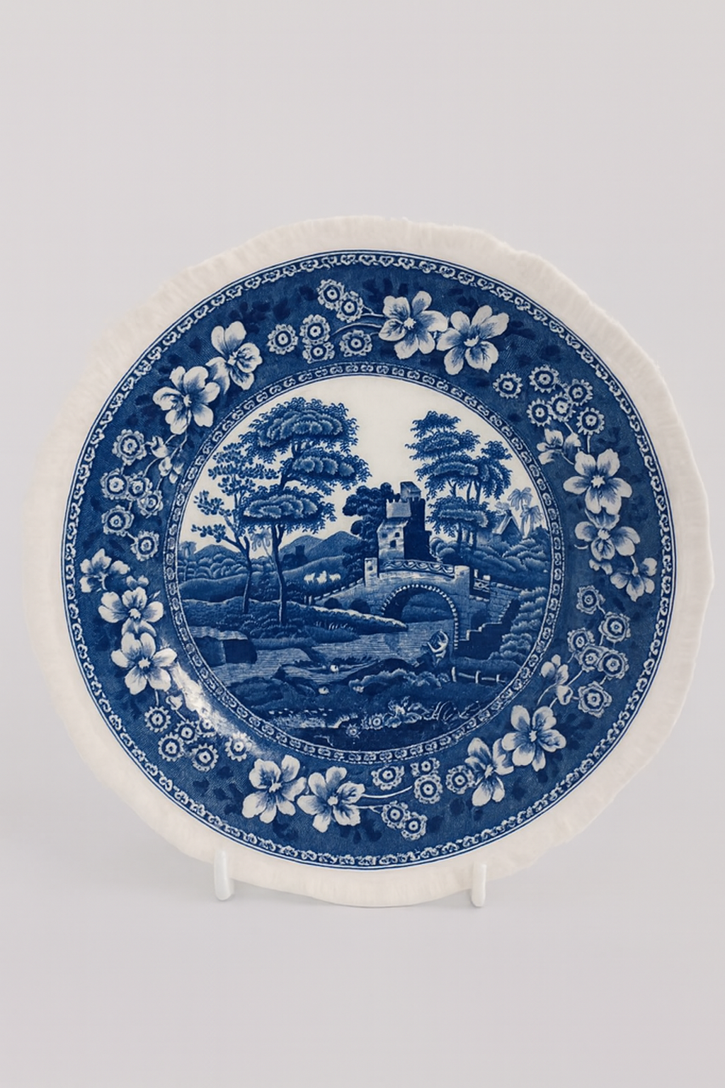 Spode Tower Blue & White Decor Plate – 7" Copeland England Ceramic