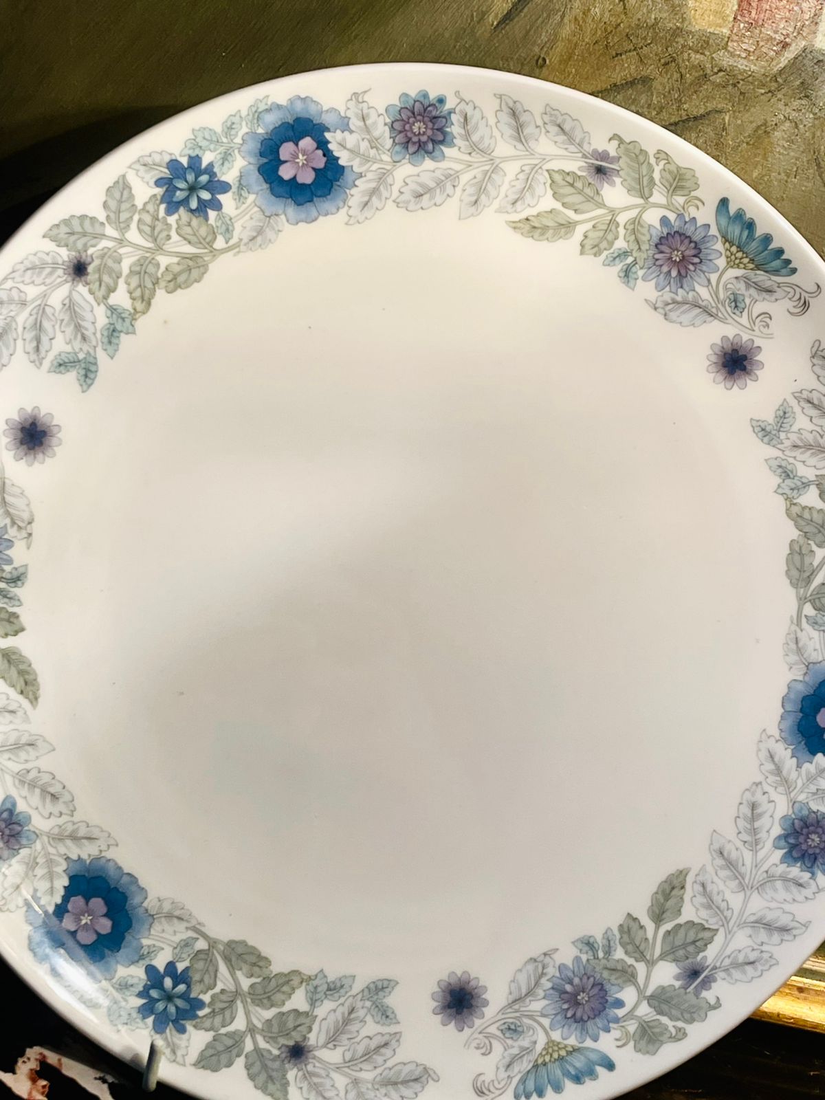 Set of 4 Wedgwood Clementine Dinner Plates – Fine Bone China, England 27cm