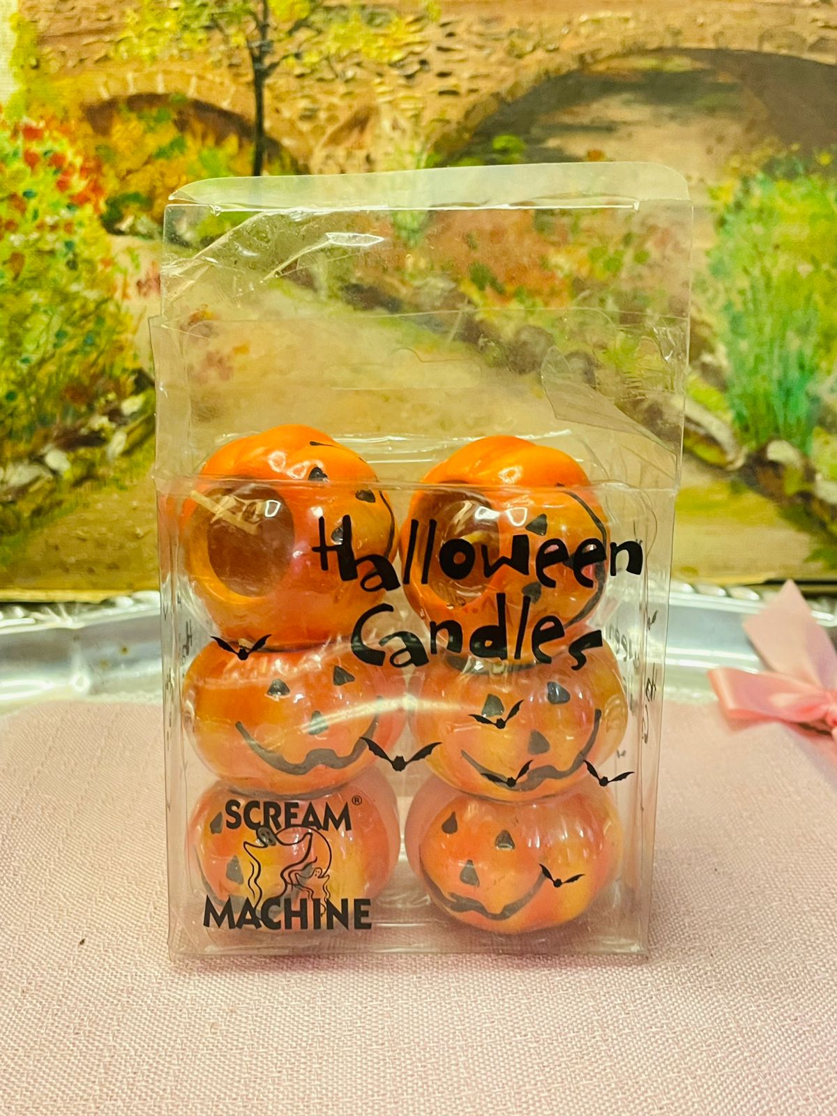 6Pcs Halloween Pumpkin Tealight Candles – Decor for Halloween Parties & Home