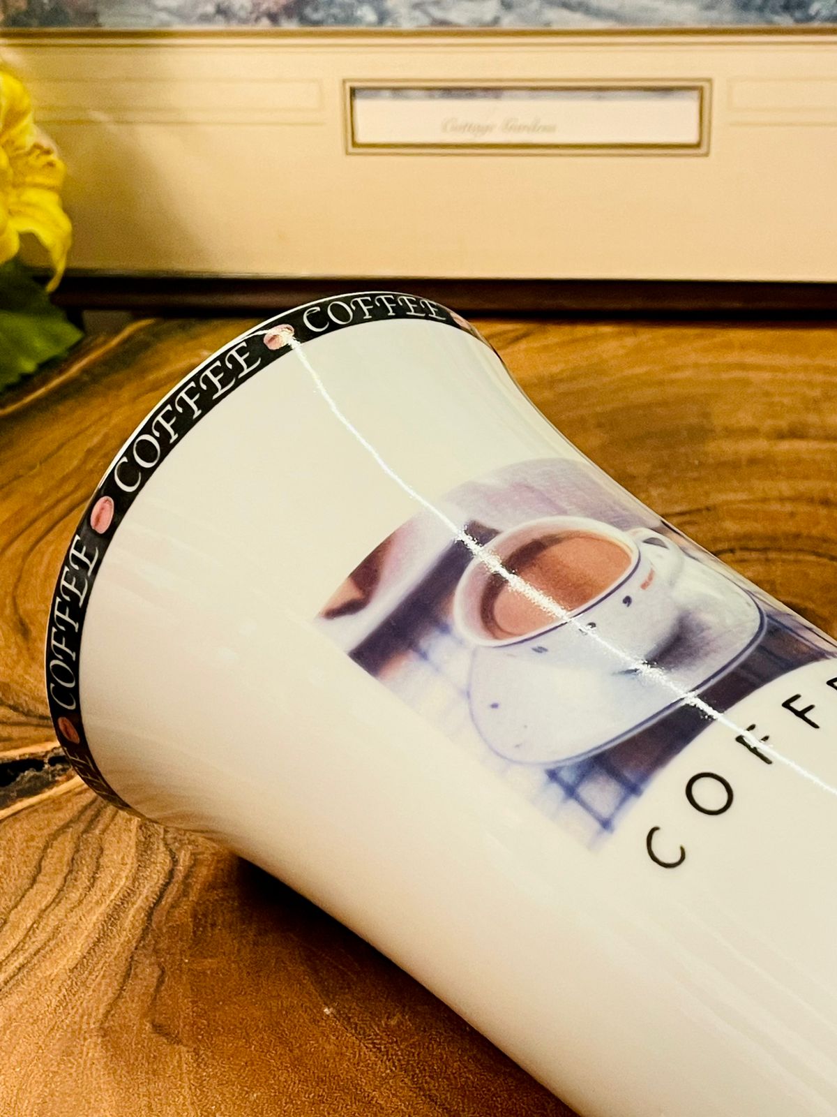 Coffee Latte Mug | Tall Café Style Ceramic Coffee Cup