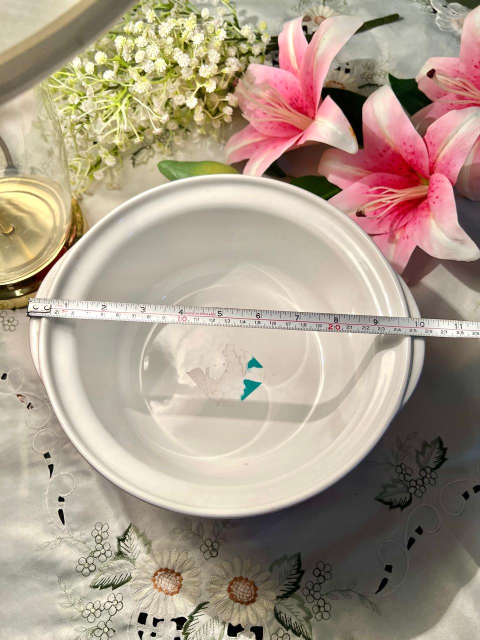 Lareg Ceramic Serving Bowl 10.5" – Deep Round Design