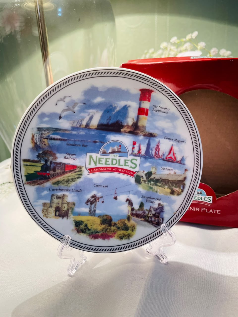 The Needles Souvenir Decorative Plate Approx. 12 cm