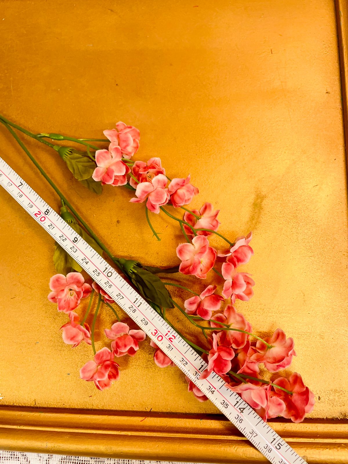 Pink Artificial Blossom Floral Spray 15"