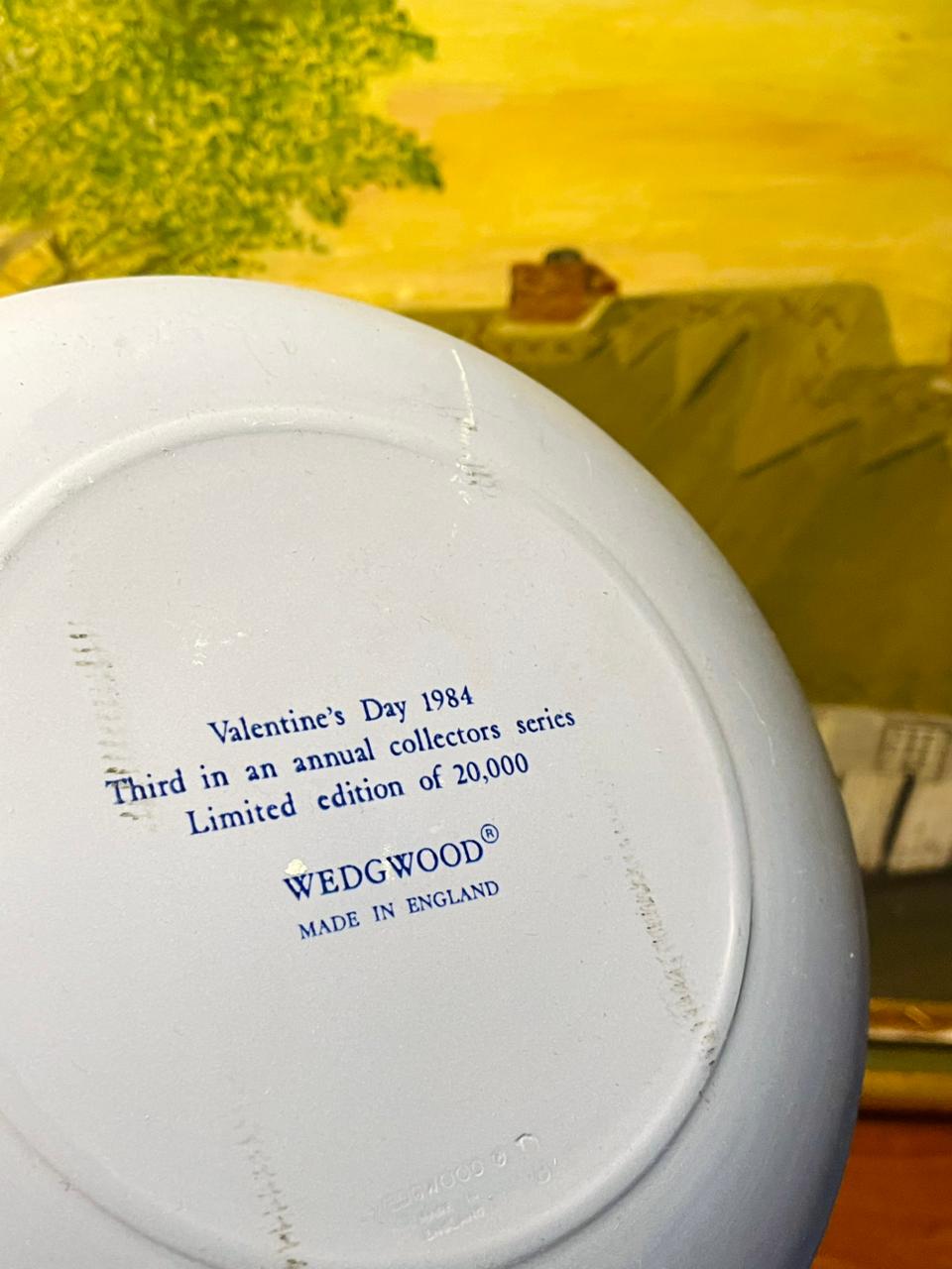 Rare Find Wedgwood Jasperware Blue Decor Plate | England
