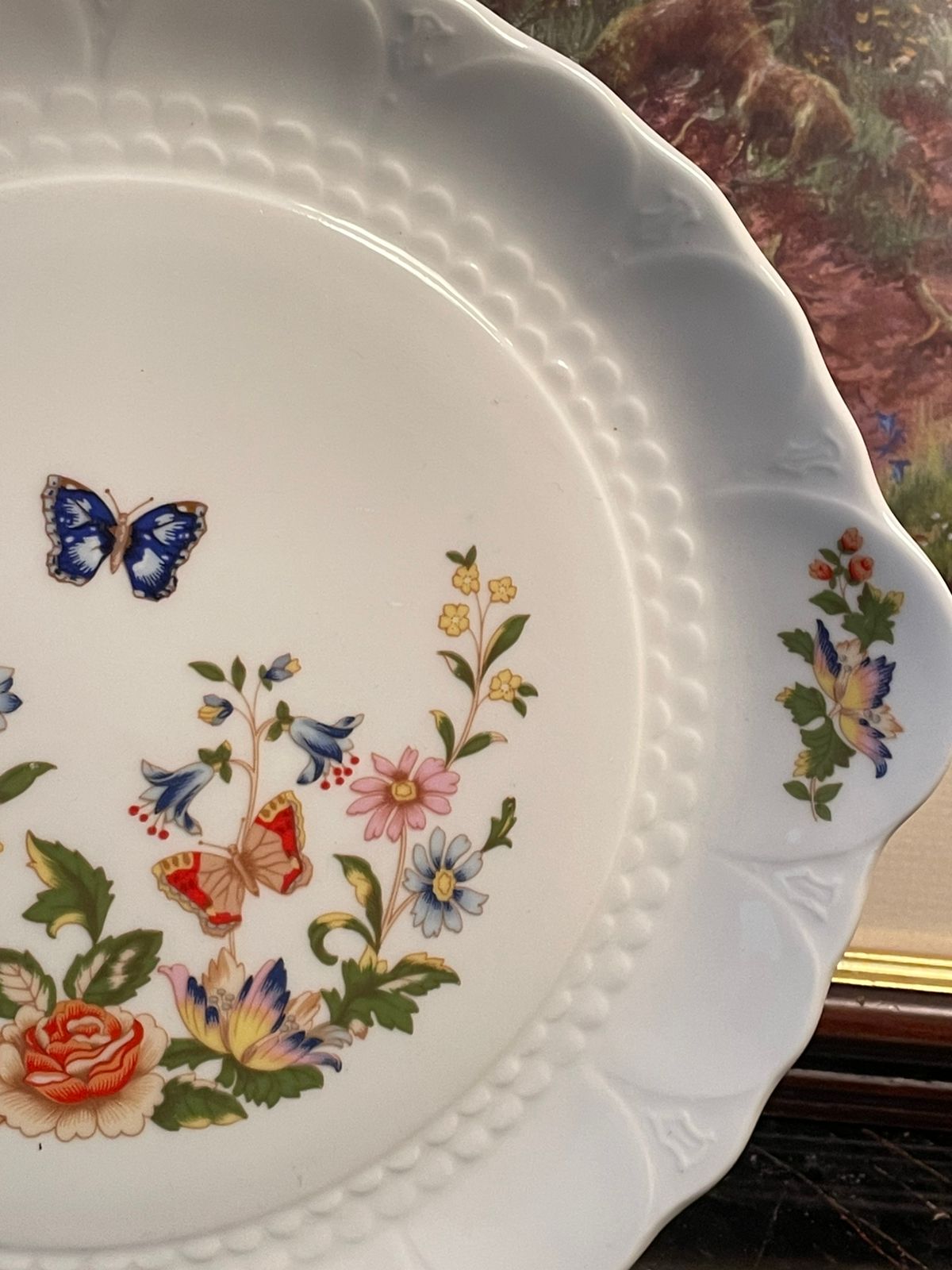 Aynsley Cottage Garden Fine Bone China Serving Plate – England