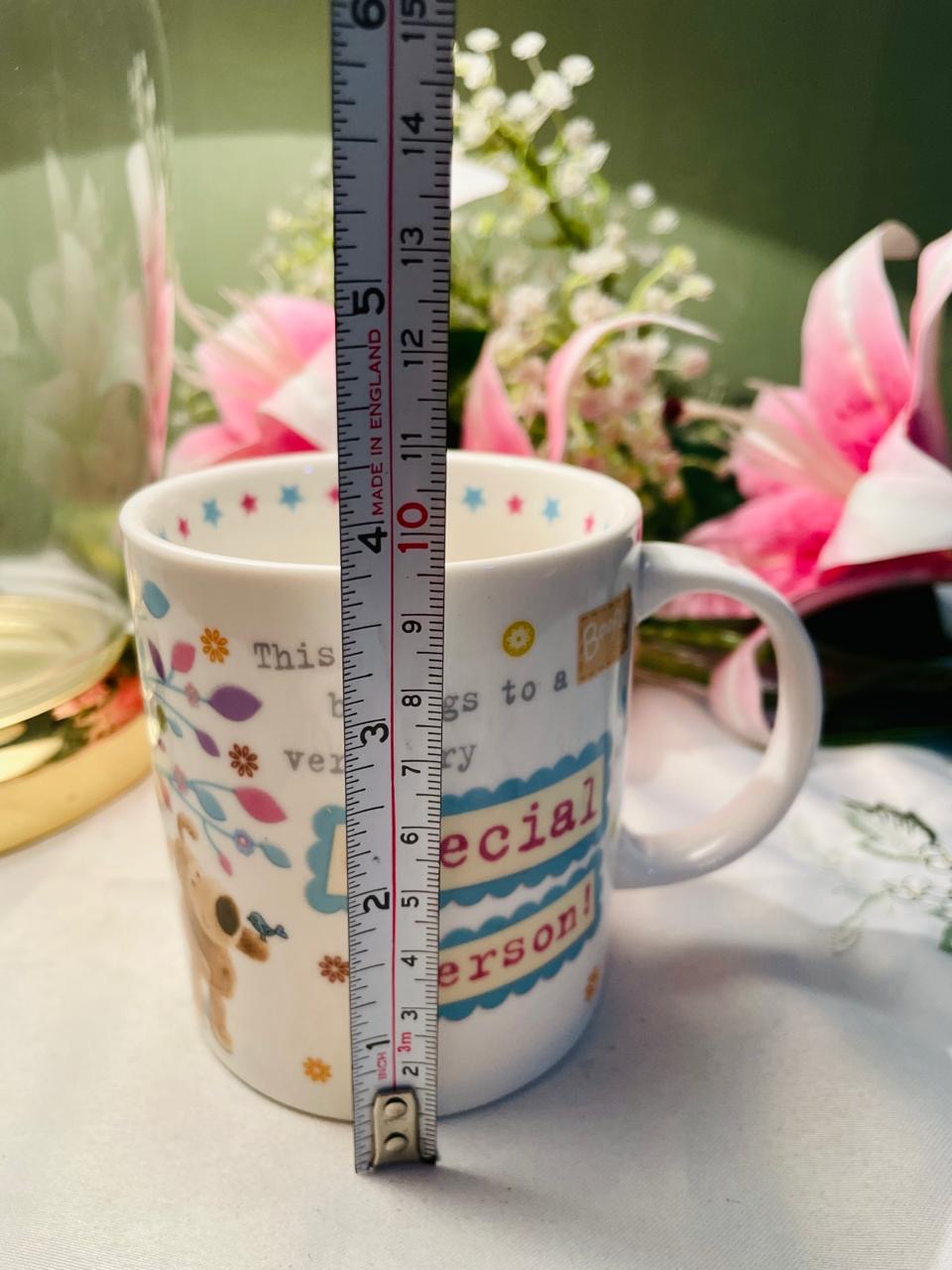 Boofle Special Person Floral Decorative Mug 9 cm