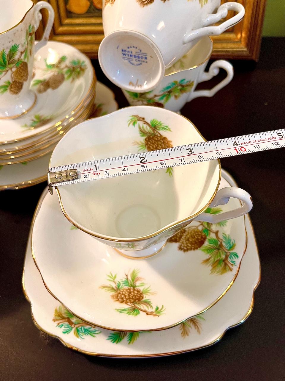 Windsor Fine Bone China Tea Set 13 Pieces Made in England