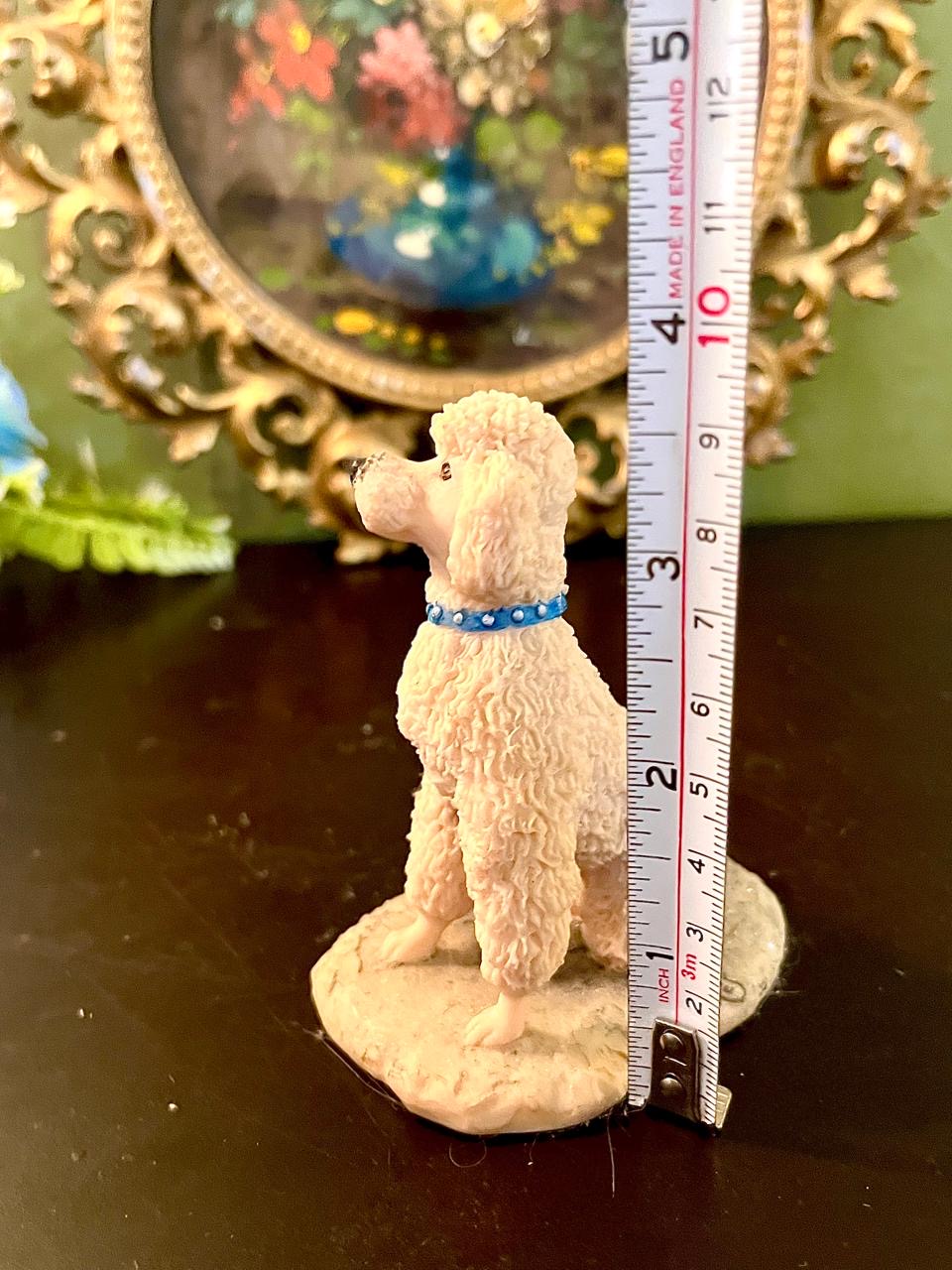 White Poodle Dog Figurine
