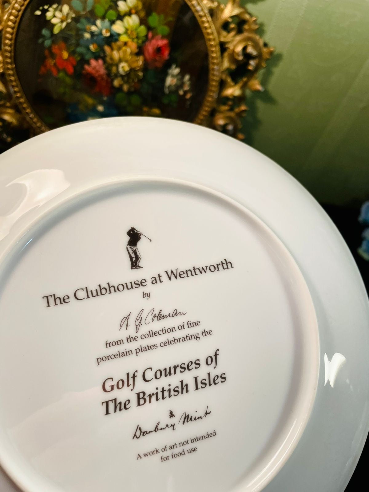 The Clubhouse at Wentworth Golf Course Porcelain Decor Plate – A.G. Hobson
