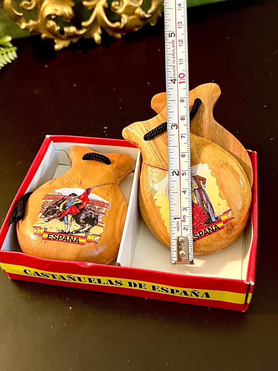 España Wooden Castanets Gift Box Set