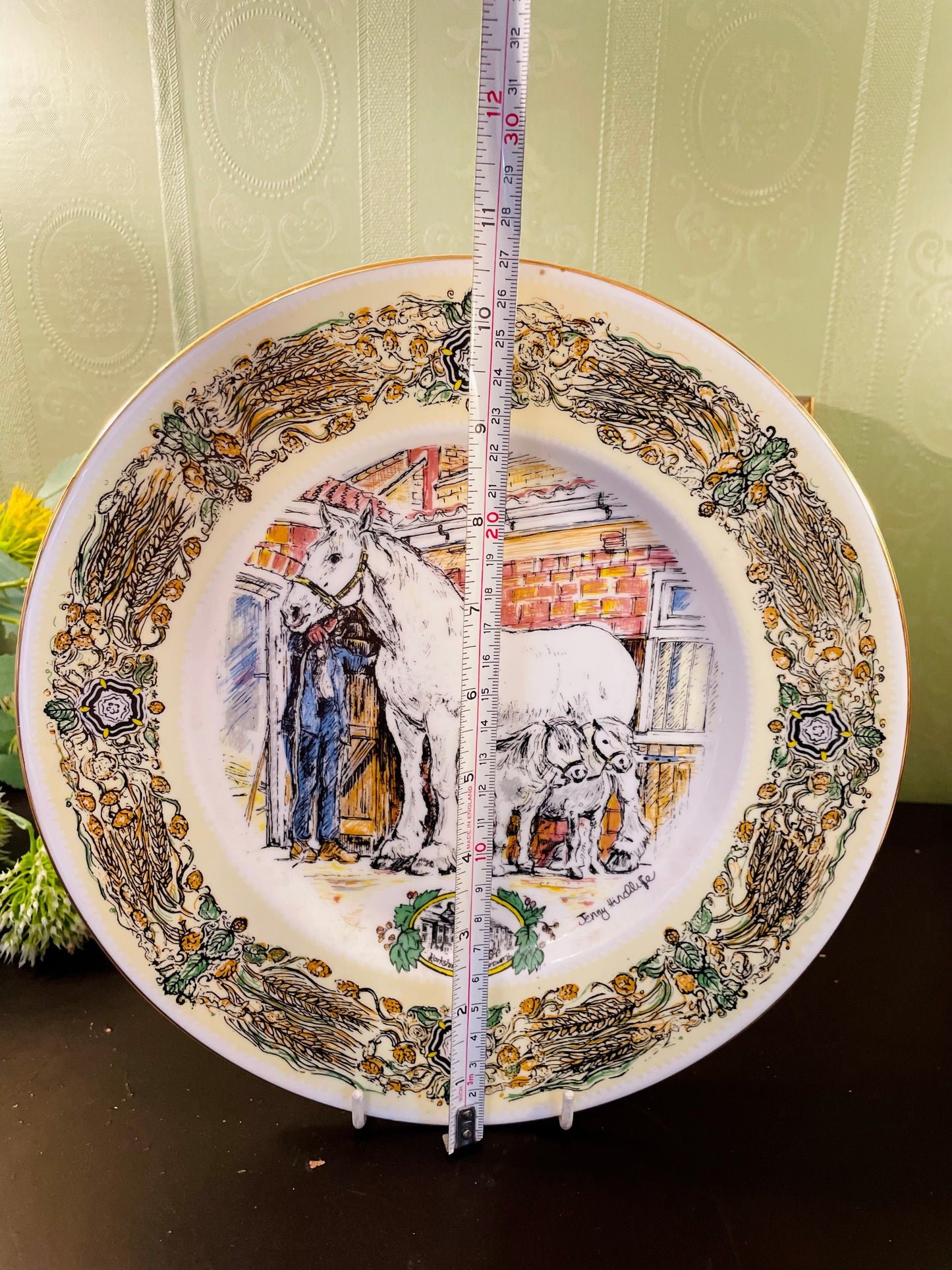 Samuel Smith Mare and Foal Collector Plate 10.5 Inch