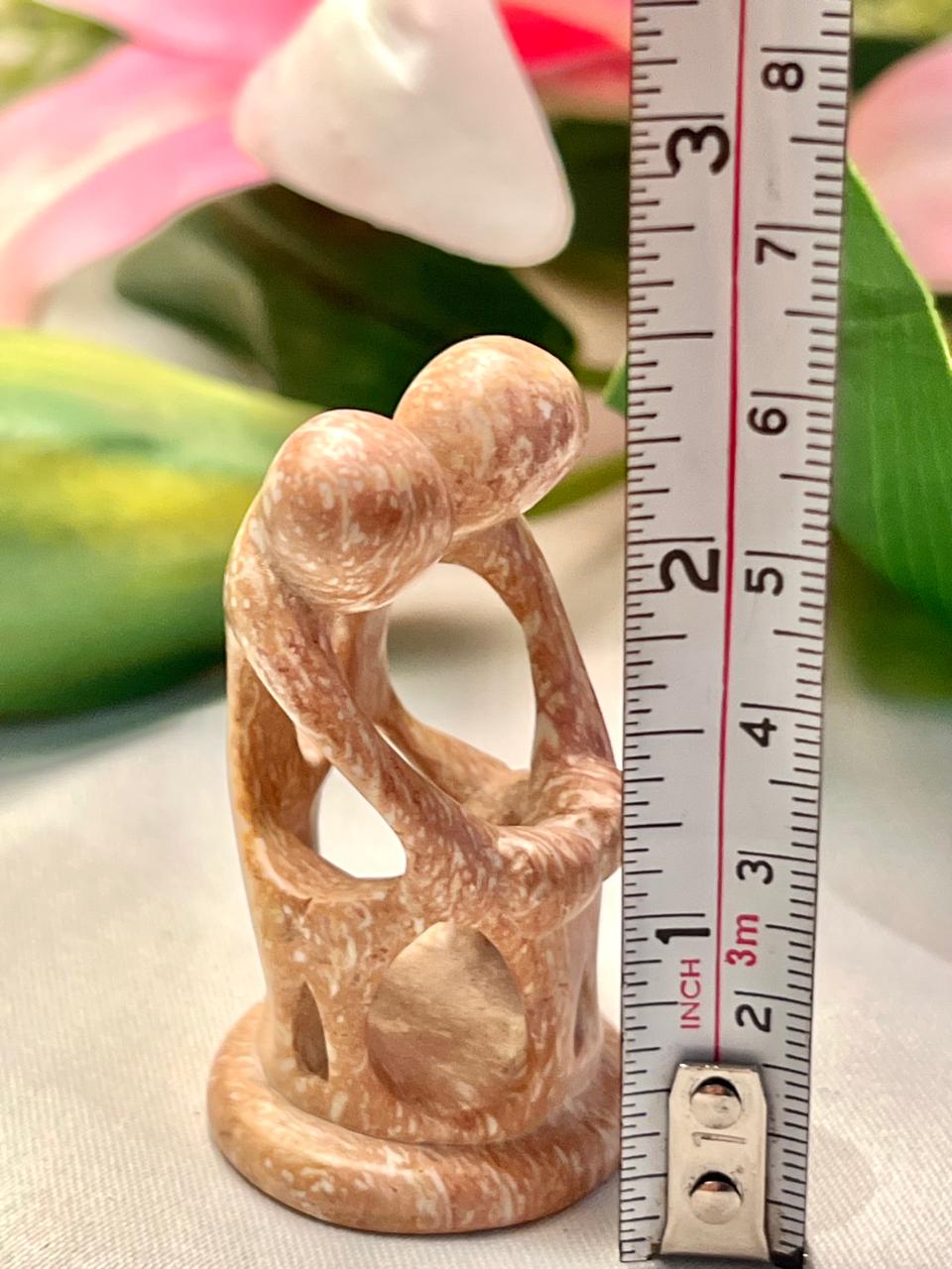 Vintage Abstract Family Figurine Approx. 2.5 in