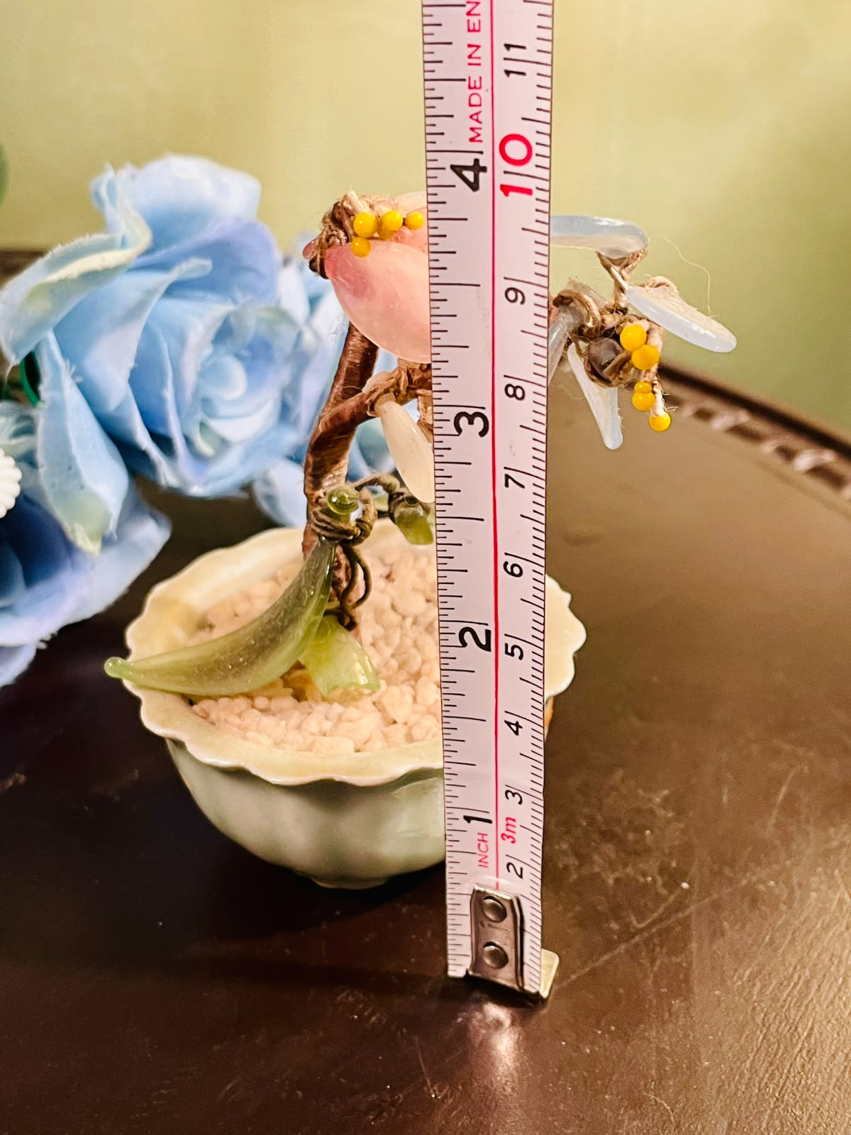 Pink Stone Chip Decorative Tree in Ceramic Planter 10cm
