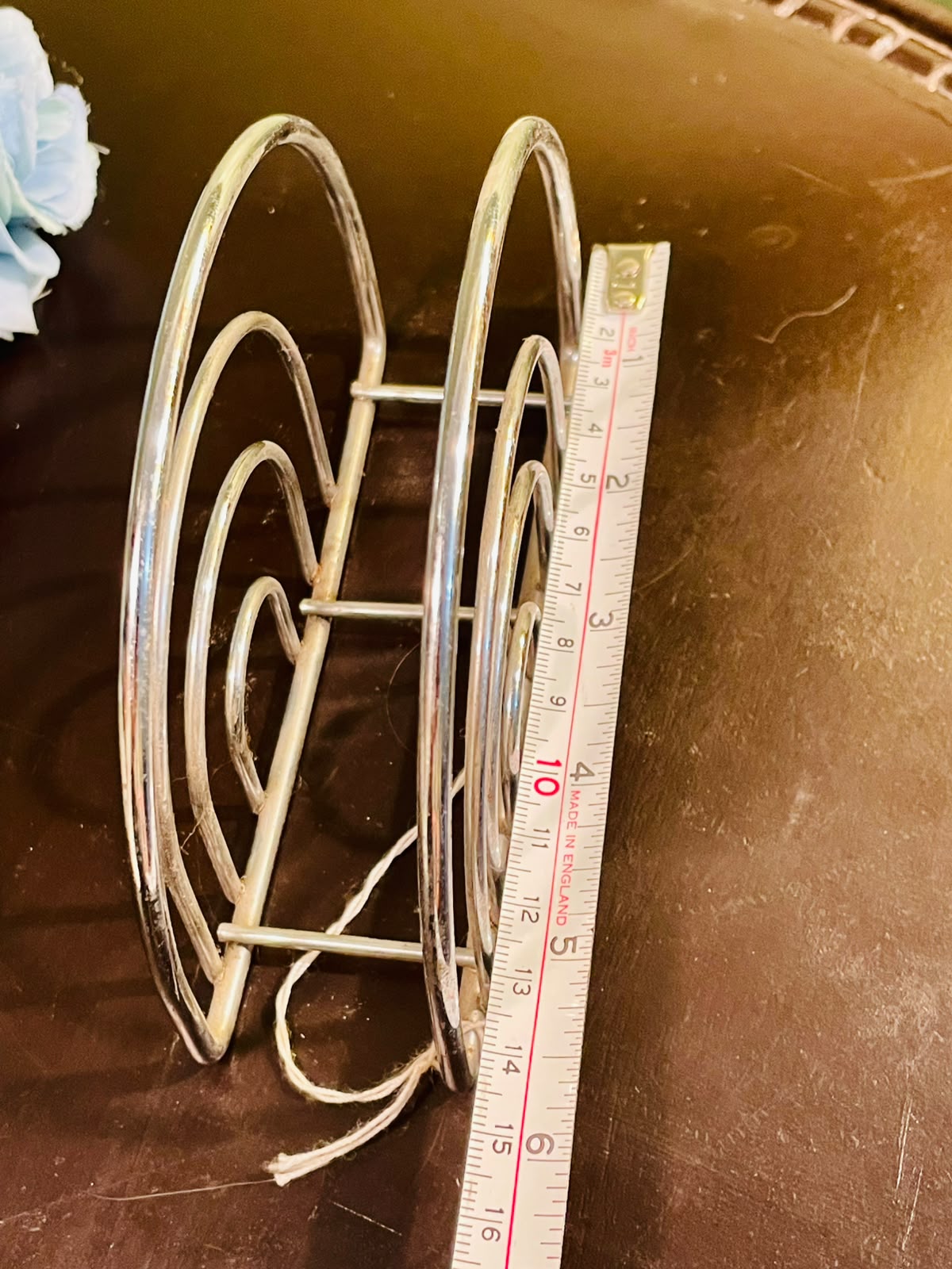 Silver-Tone Metal Toast Rack Approx. 16cm