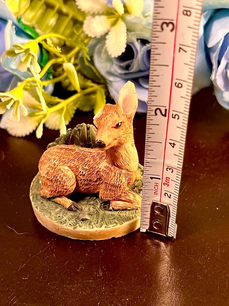 Tetley Deer Miniature Figurine Home Decor 2.5 inches
