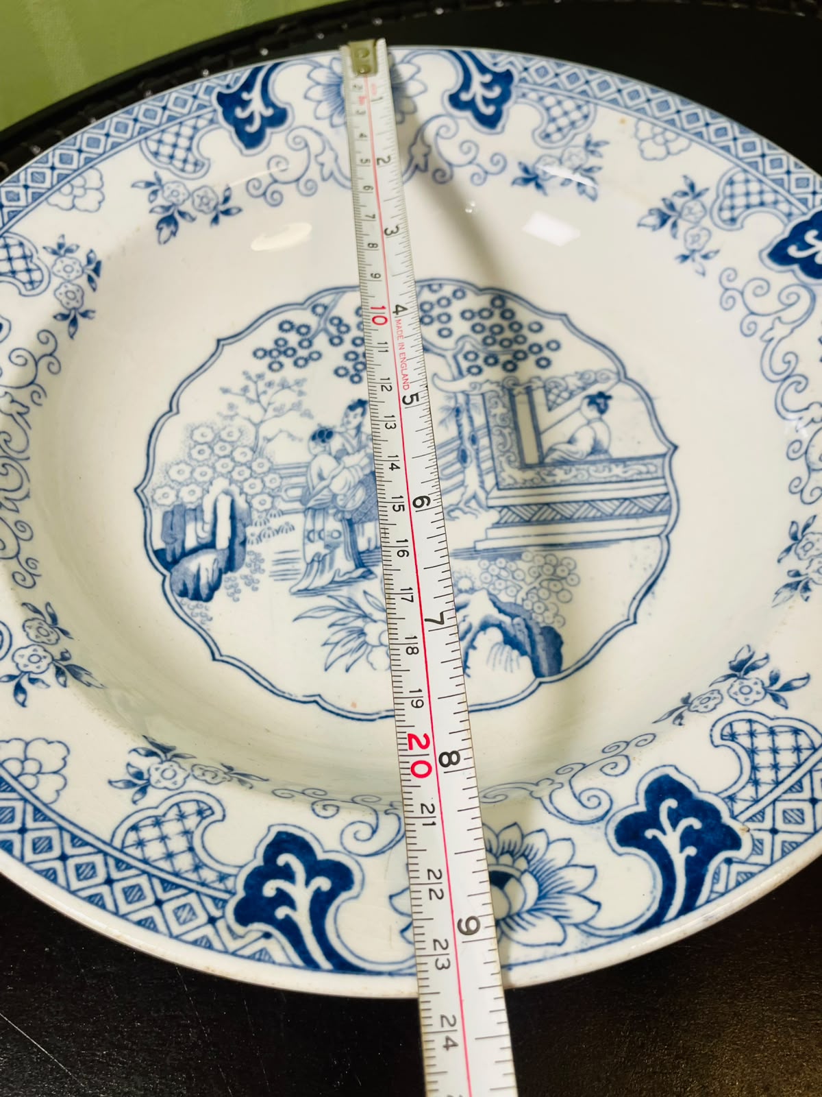 Antique R. Regout Maastricht Canton Blue White Plater 9 in