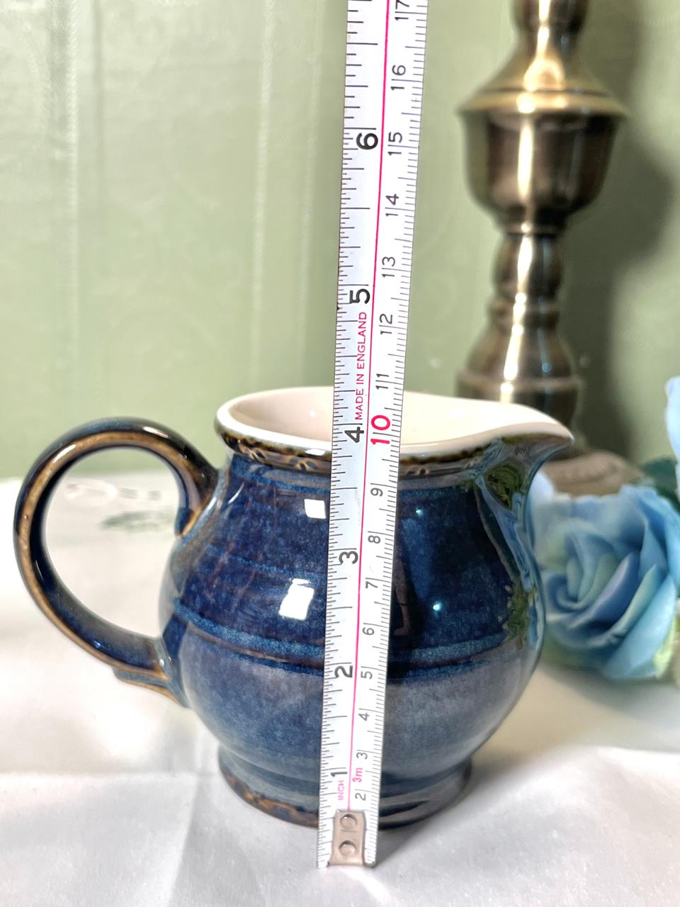 Brecon Blue Ceramic Jug 10cm