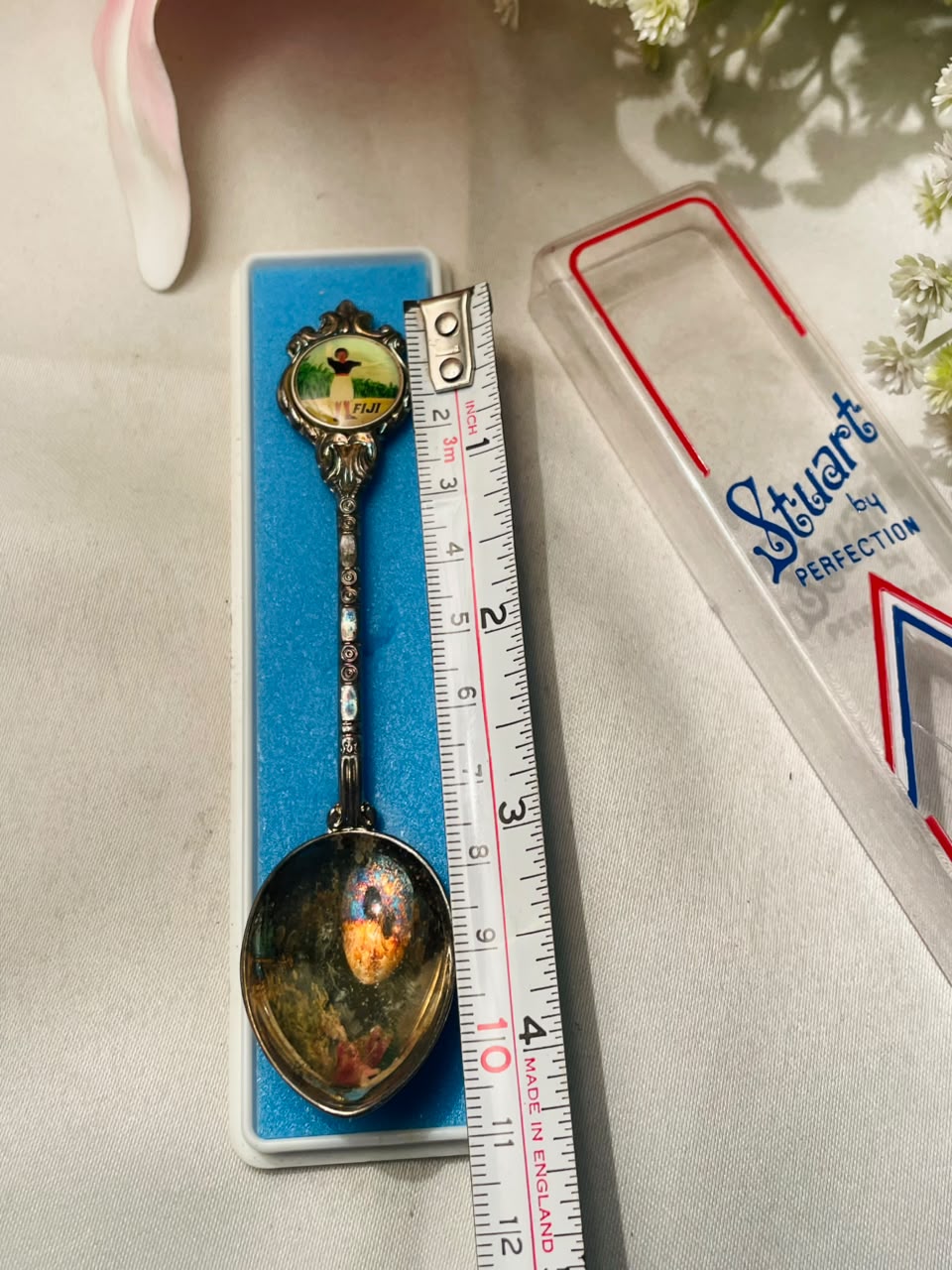 Stuart Fiji Silver-Plated Souvenir Spoon – Approx. 4.5 Inches