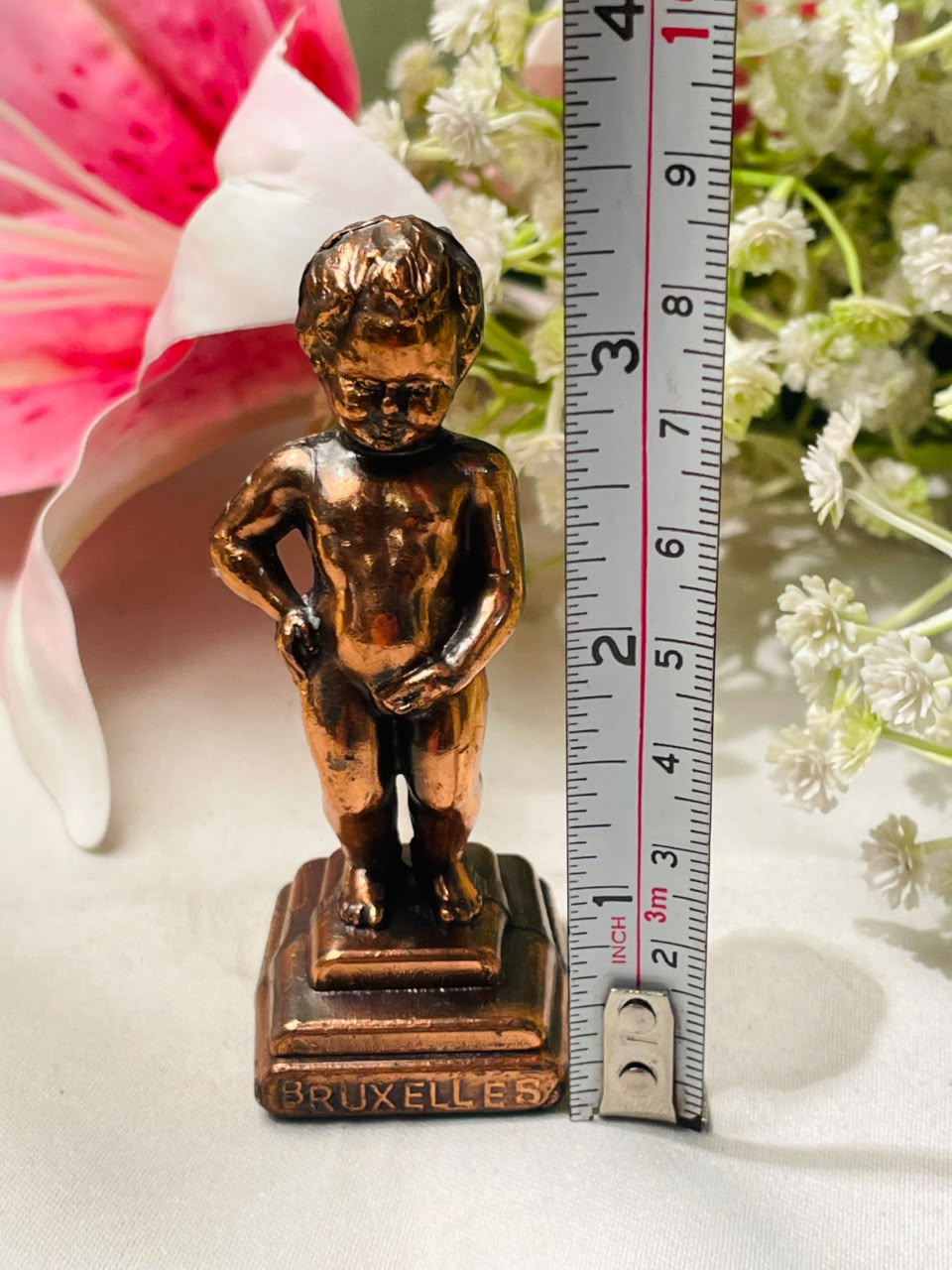 Bruxelles Copper-Tone Boy Figurine 9cm