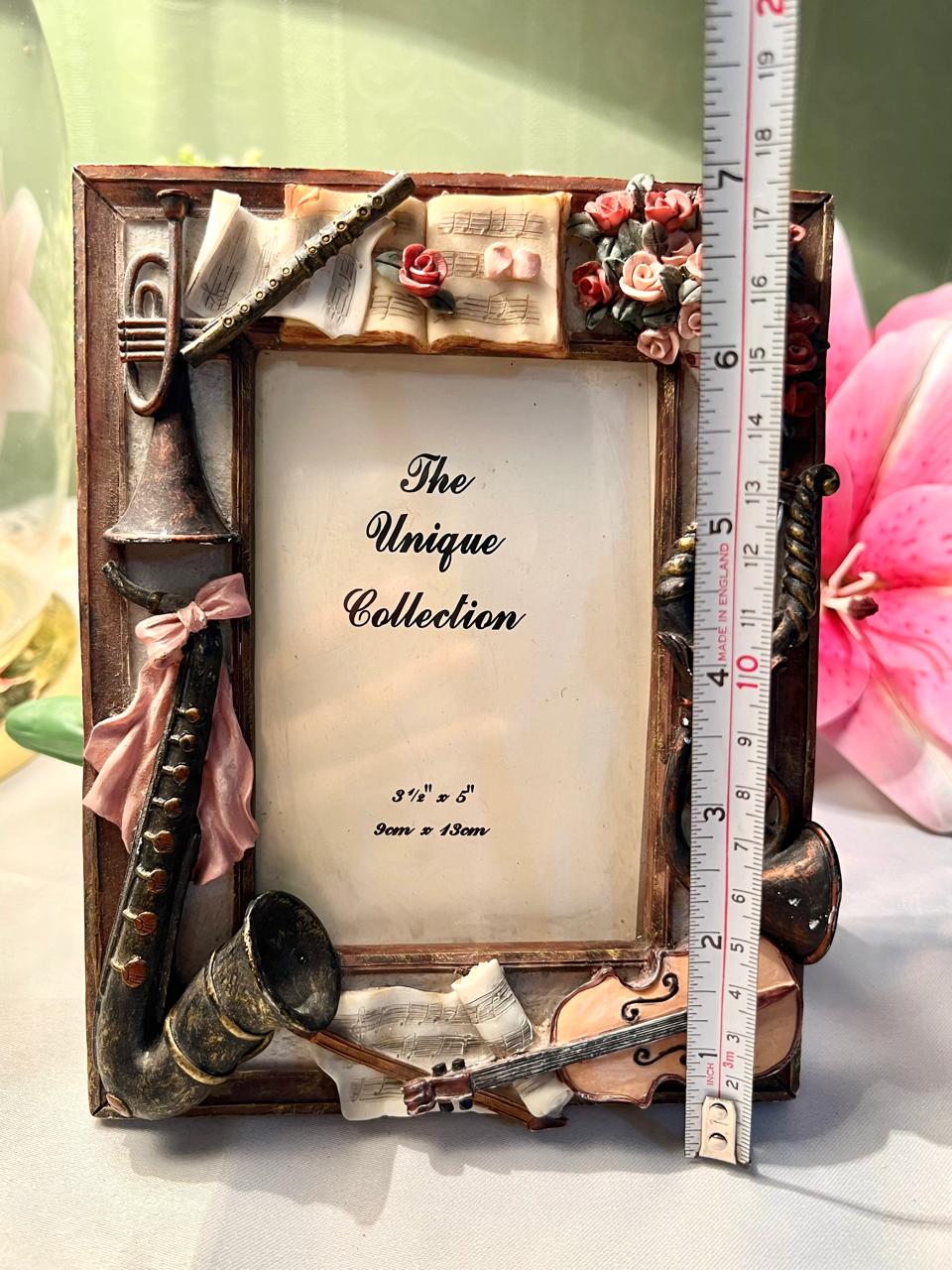 Musical Instrument Decorative Photo Frame, 3.5 x 5 in