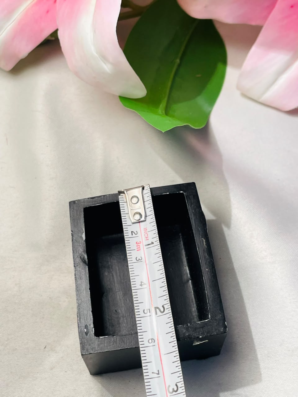 Black Mini Decorative Storage Holder with Utensil Motif