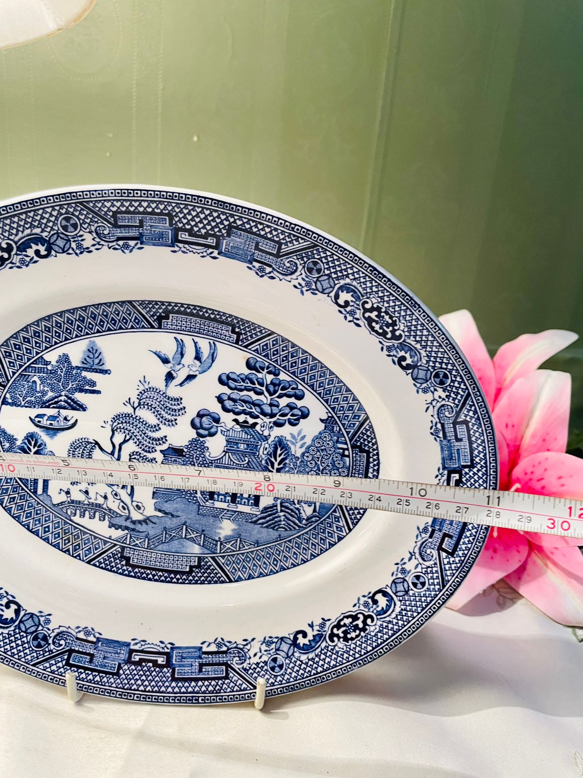 Wood & Sons Willow Blue & White Serving Platter Approx. 30 x 23 cm Product Description: