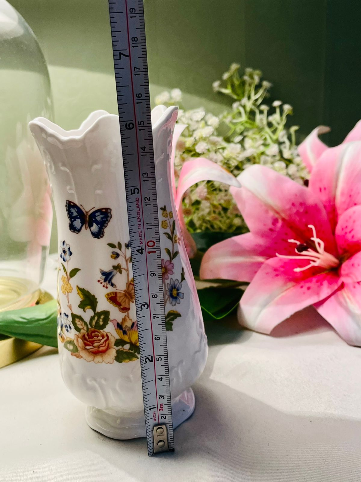 Aynsley Cottage Garden Bone China Floral Vase – 6.25in