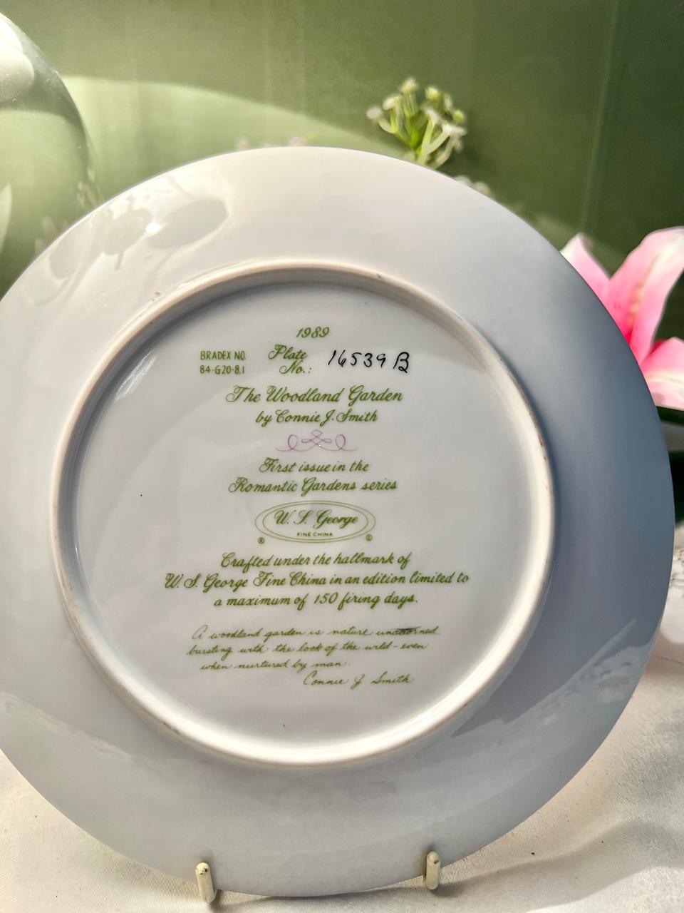W.S. George The Woodland Garden Decorative Plate 20cm