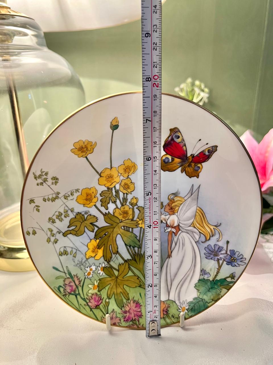 Crown Staffordshire Fairyland Four Seasons Plate 19cm