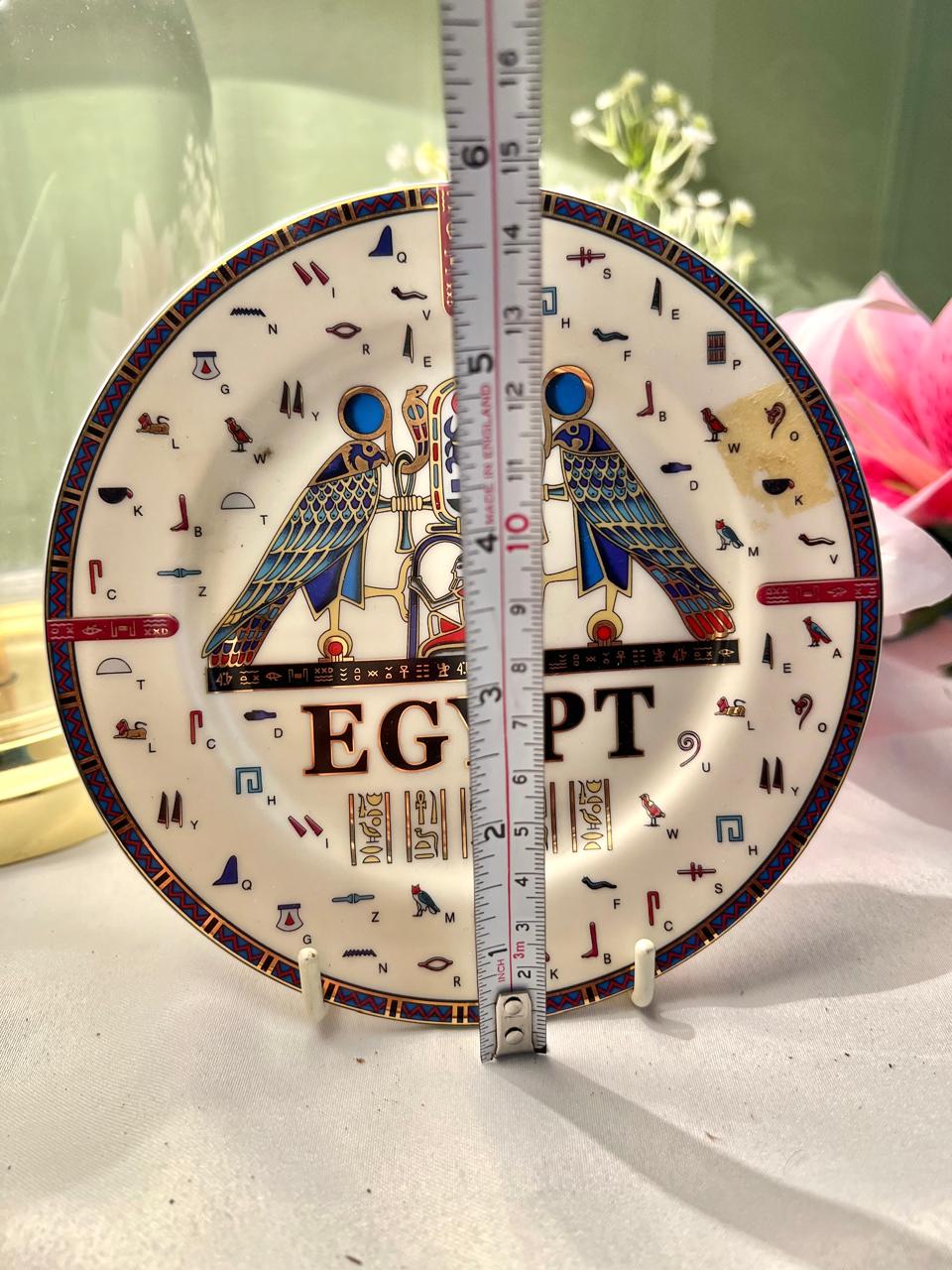 RARE FIND Porcelain International Egypt Decorative Plate 14cm
