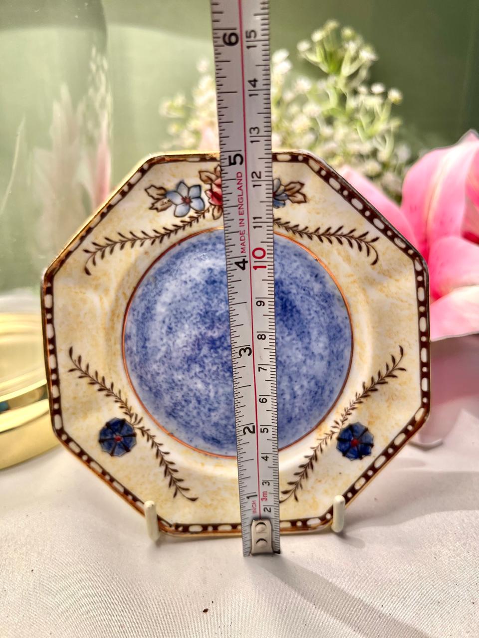 Chelsea Hand Painted Floral Ceramic Plate 12cm Made in England