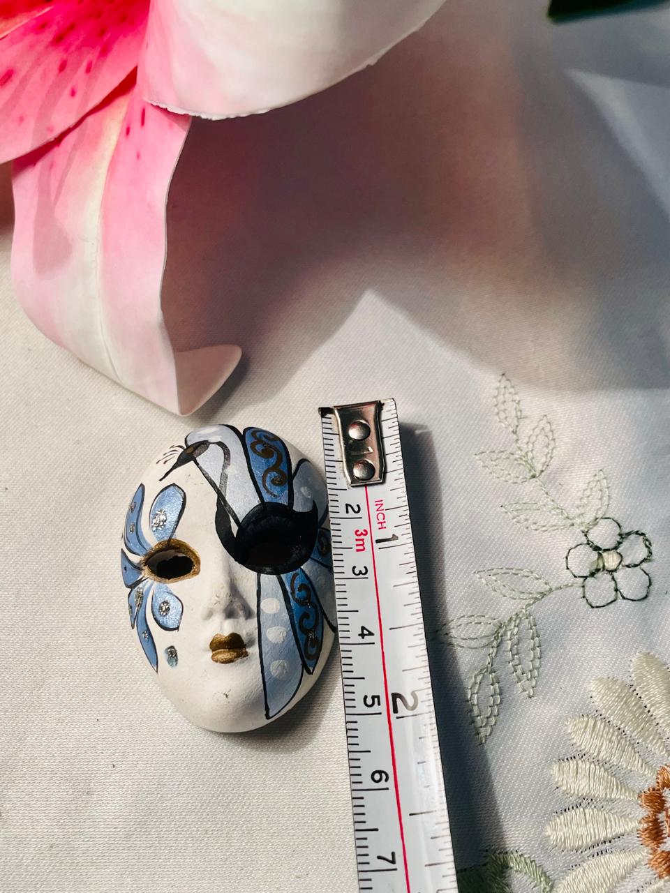 Blue Butterfly Decorative Mini Mask – 2 in