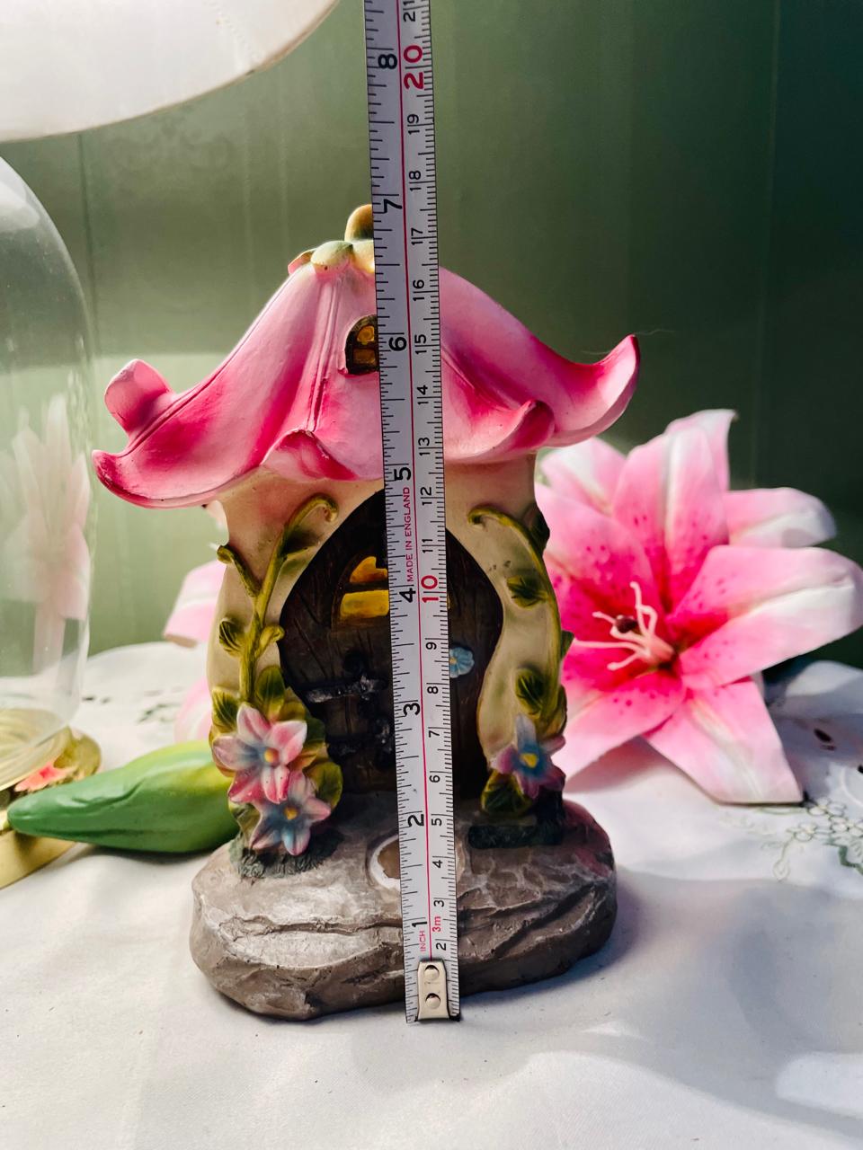 Smart Garden Pixie Portals Pink Flower Fairy Door Wall Plaque – 7 in