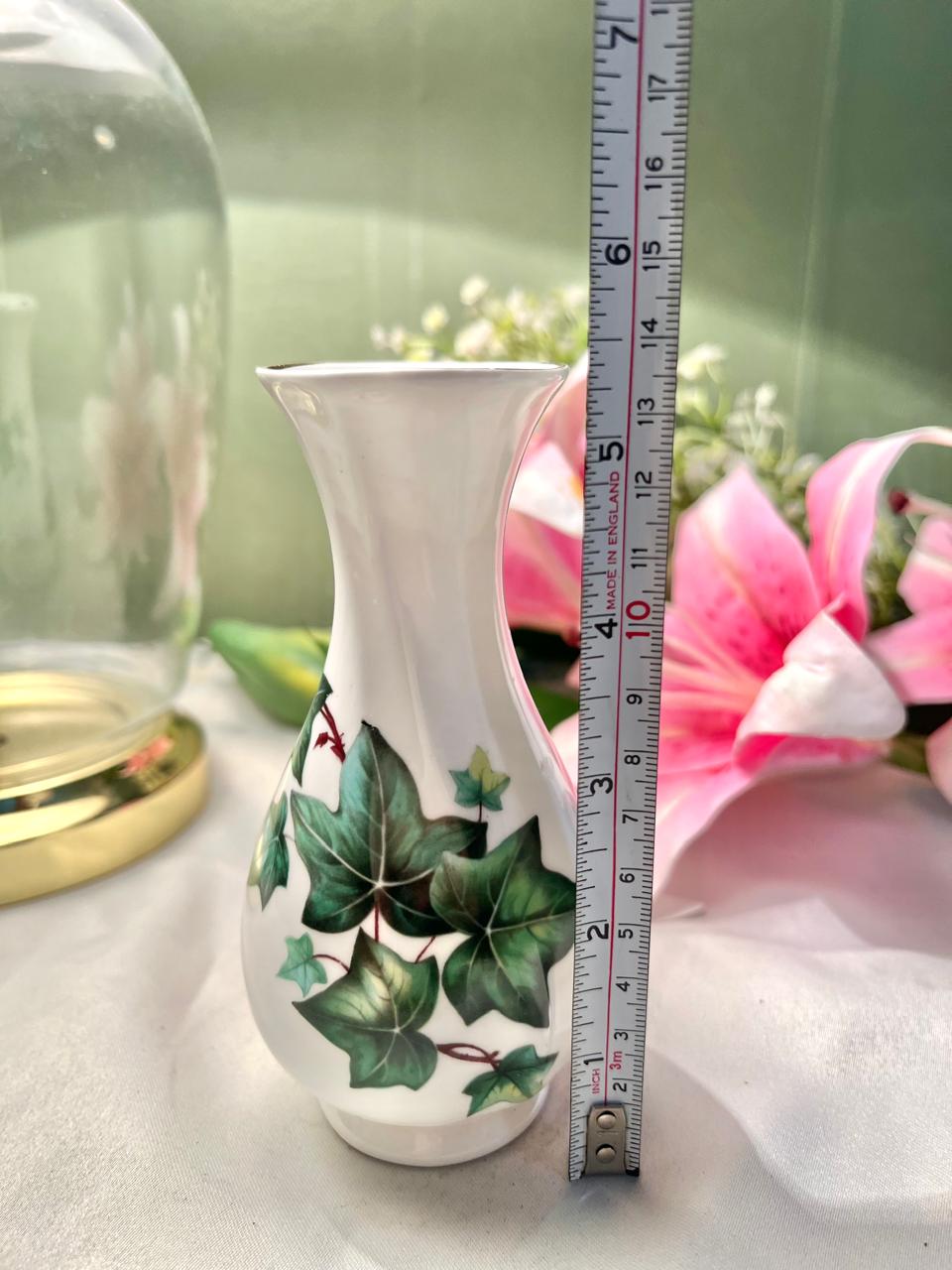 Total Elegance Staffordshire Ivy Fine Bone China Vase 5.5 Inch