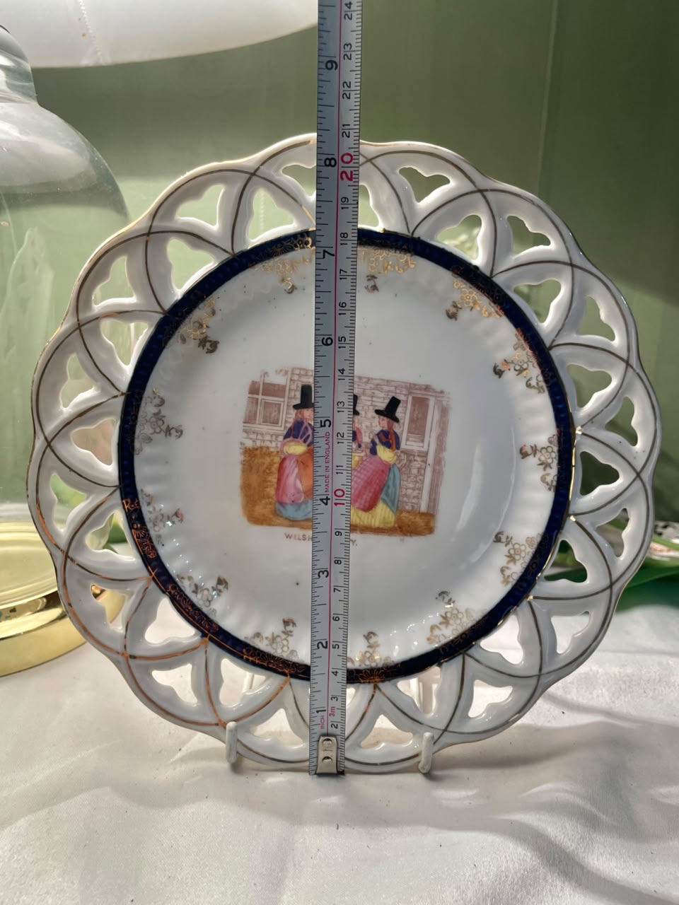 Welsh Scene Decorative Ceramic Plate, 1-Piece, Approx. 8.25 in