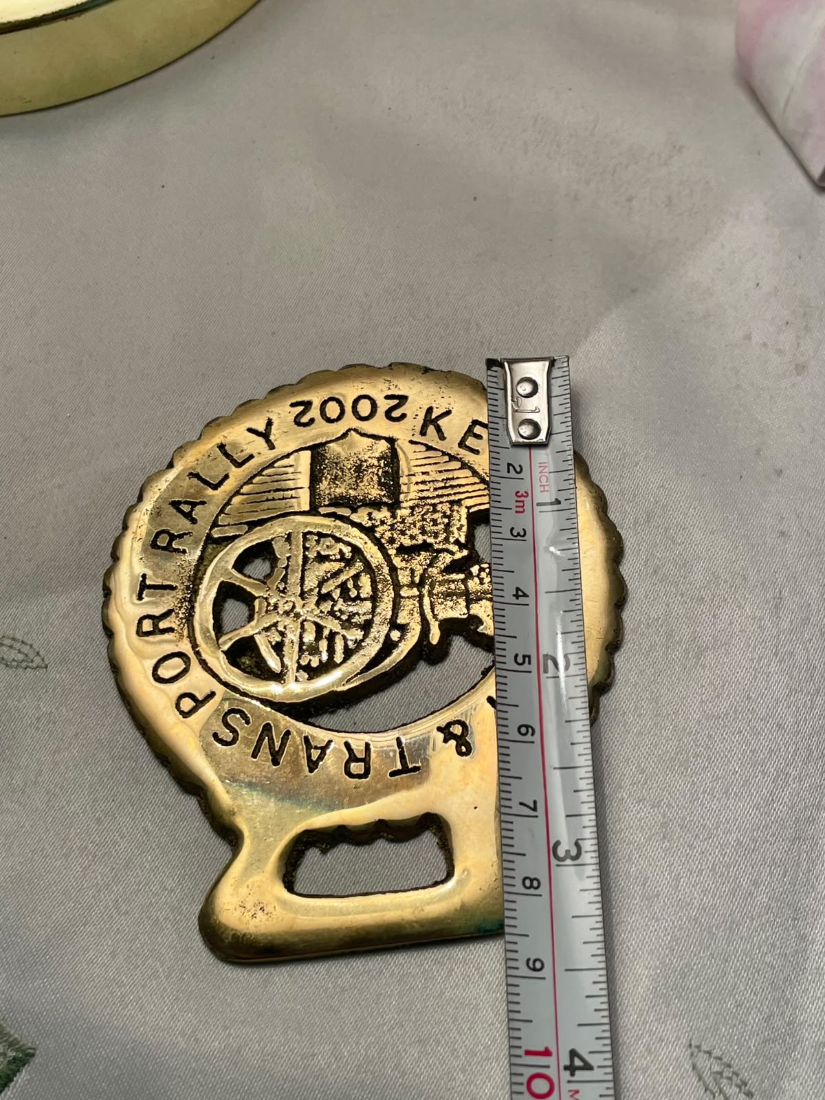 Kent Steam & Transport Rally 2002 Brass Bottle Opener 4 in
