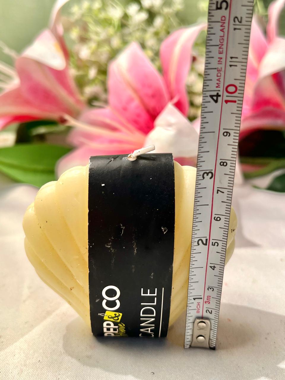 PEP&CO Home Cream Shell Candle 8cm - 1 Piece