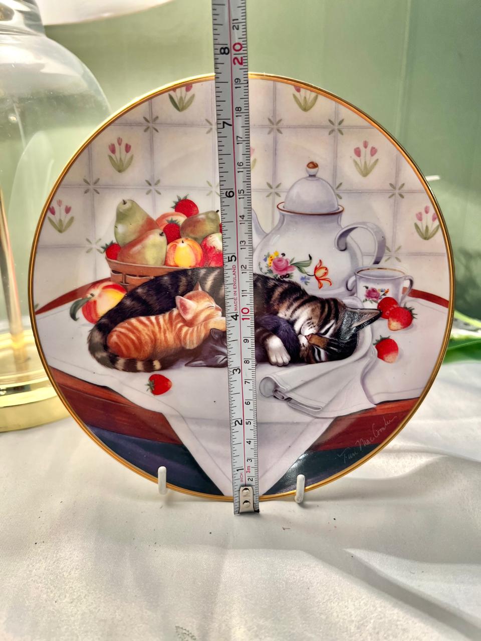 Franklin Mint Cat Nap Decorative Plate 20cm