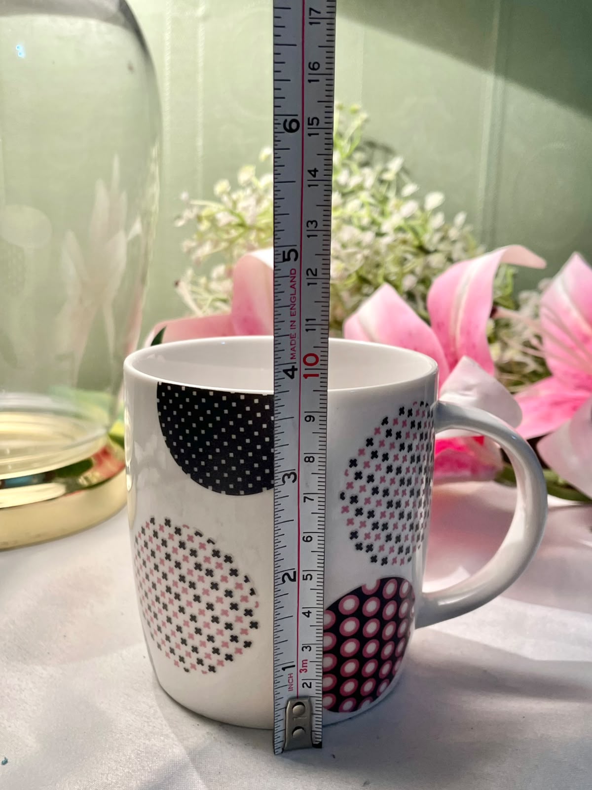 Abstract Circle Pattern Ceramic Mug 10cm