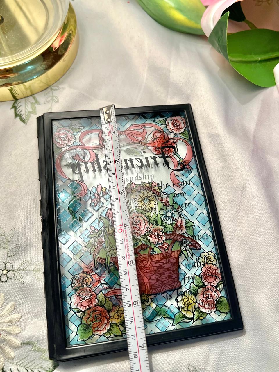 Floral Friendship Folding Decorative Frame 7 in